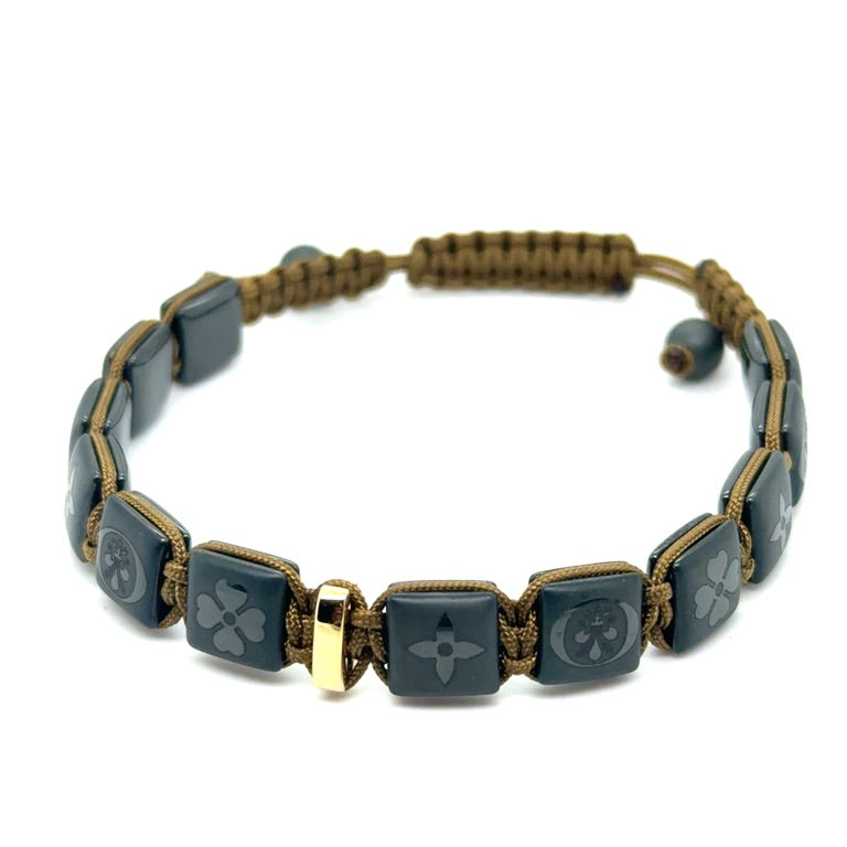 18 karaats Orotech Bracelet Ceramic Brown Diamond 0.05ct B15-52MYB