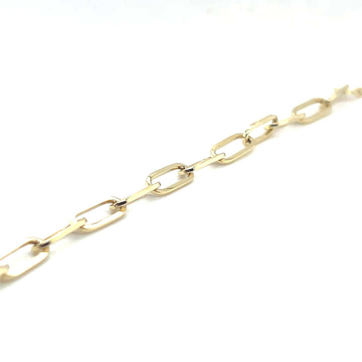 14 kt massieve Paperclip 4.7.mm 19.5cm geel