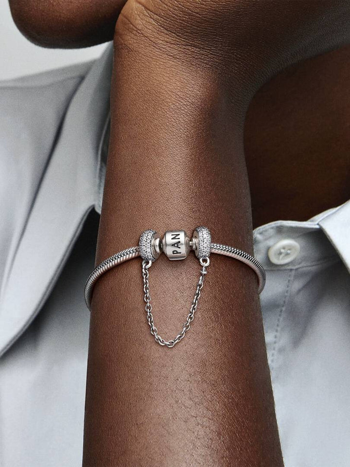 Pandora Sprankelend Pavé Veiligheidsketting Bedel 791736CZ