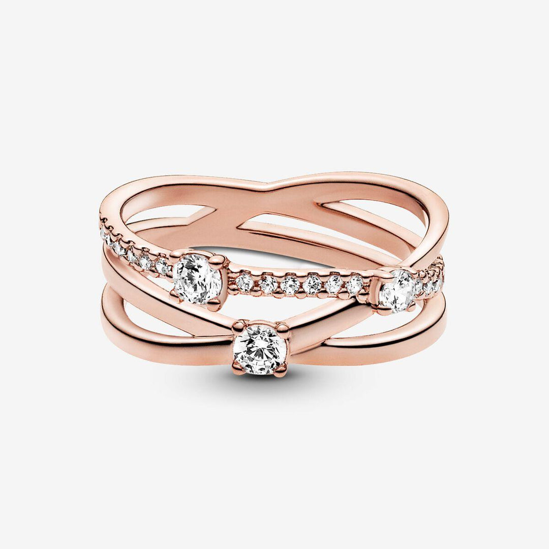 Pandora Ring Sparkling Triple Band Ring