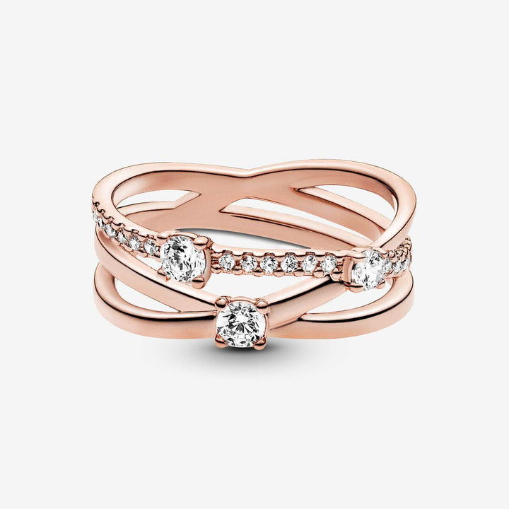 Pandora Ring Sparkling Triple Band Ring