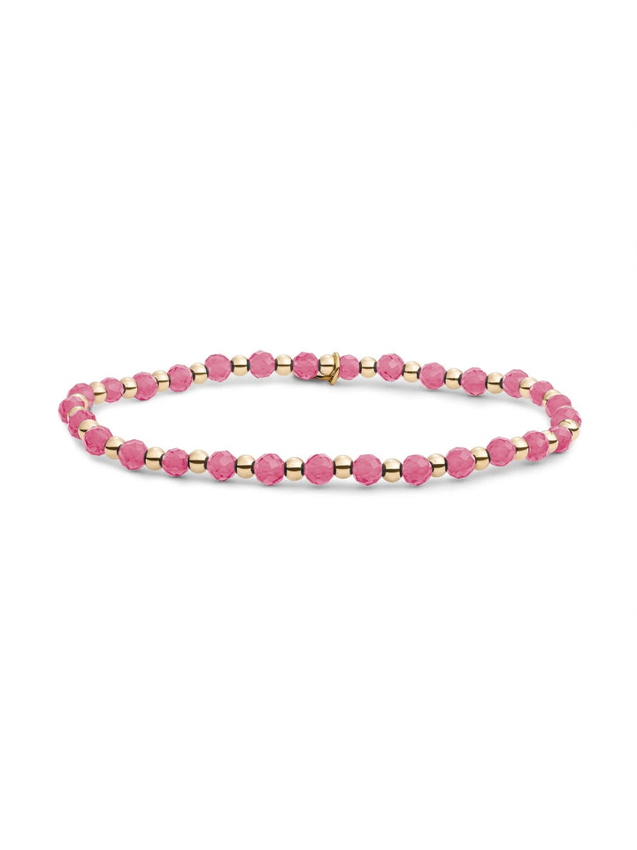 Sparkling Jewels Interstellar Armband Candy Jade Gold Plated – SBG-GEM69-3MM-MIX