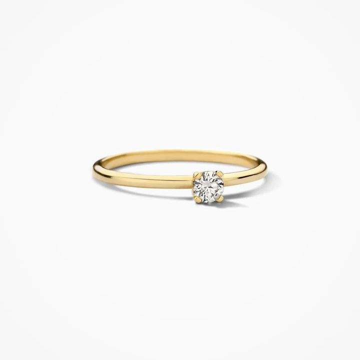 Lab Diamonds Ring 14 kt Geelgoud met Lab Grown Diamant – LG1027Y