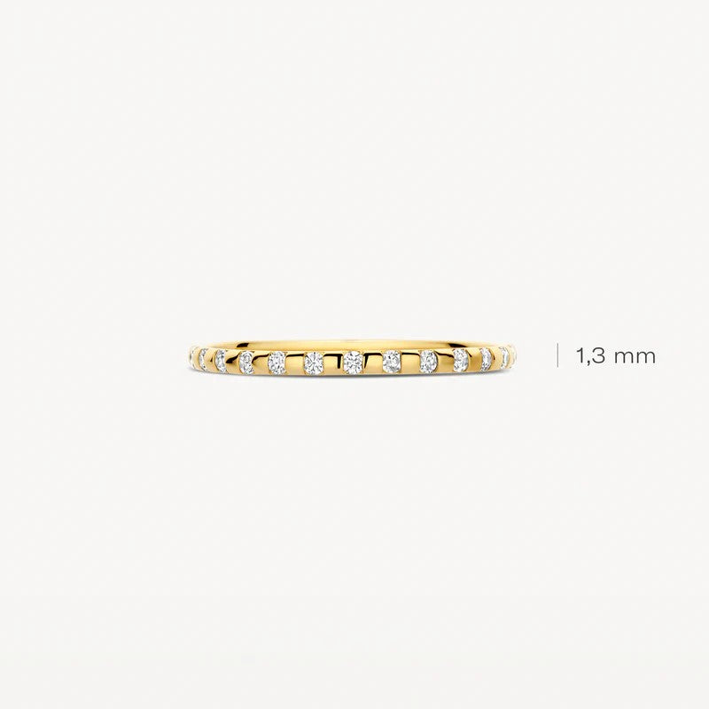 Blush 14 Karaat Geelgouden Ring met Fantasiezetting en Zirkonia 1268YZI