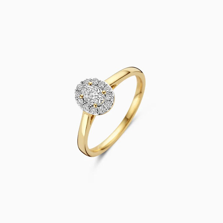 Blush Lab Grown Diamonds LG1016Y ovale rozetring