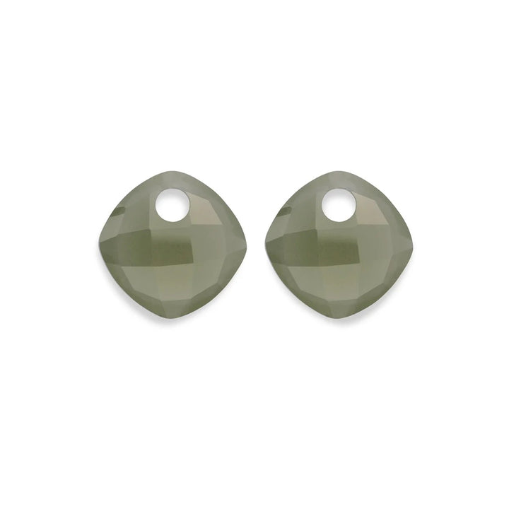 Earstones | Cushion Cut - Lime Jade EAGEM64-CC
