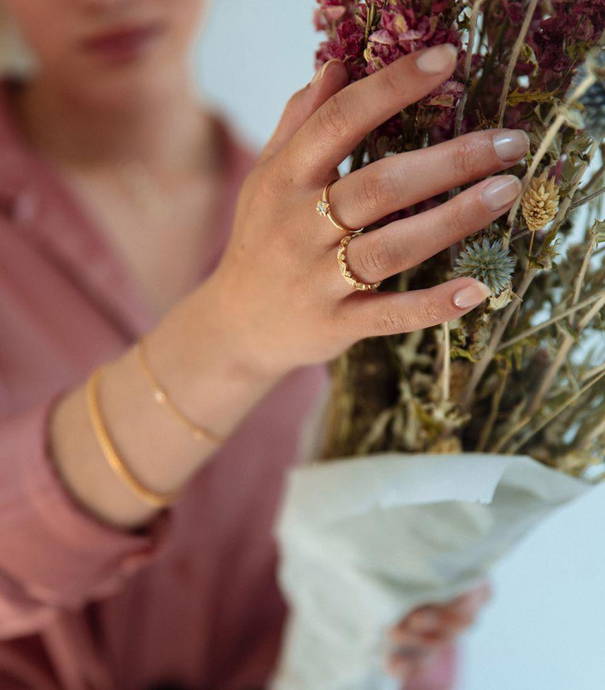 Ring geelgoud briljant 0.08 crt. RG117141