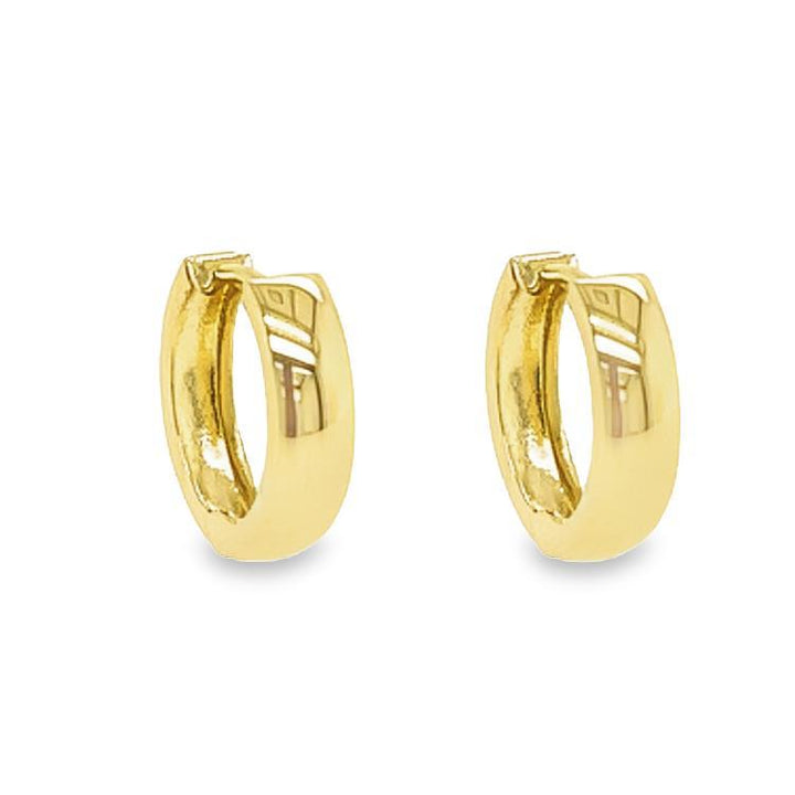 14 kt Geelgouden oorringen 13,5 x 2,7mm