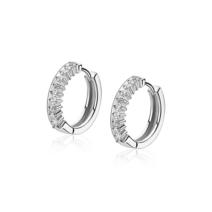 ZINZI Zilveren Oorringen met Zirkonia 15 mm ZIO2870