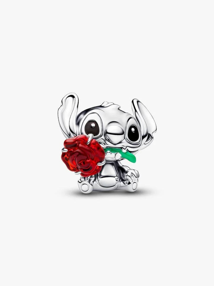 Disney Stitch Muranoglazen Bedel – Sterling Zilver 794378C01