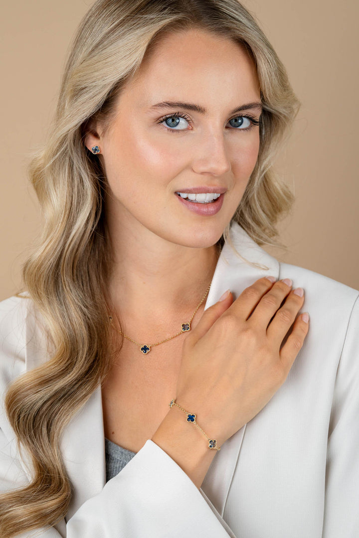 ZINZI gold plated zilveren schakel armba