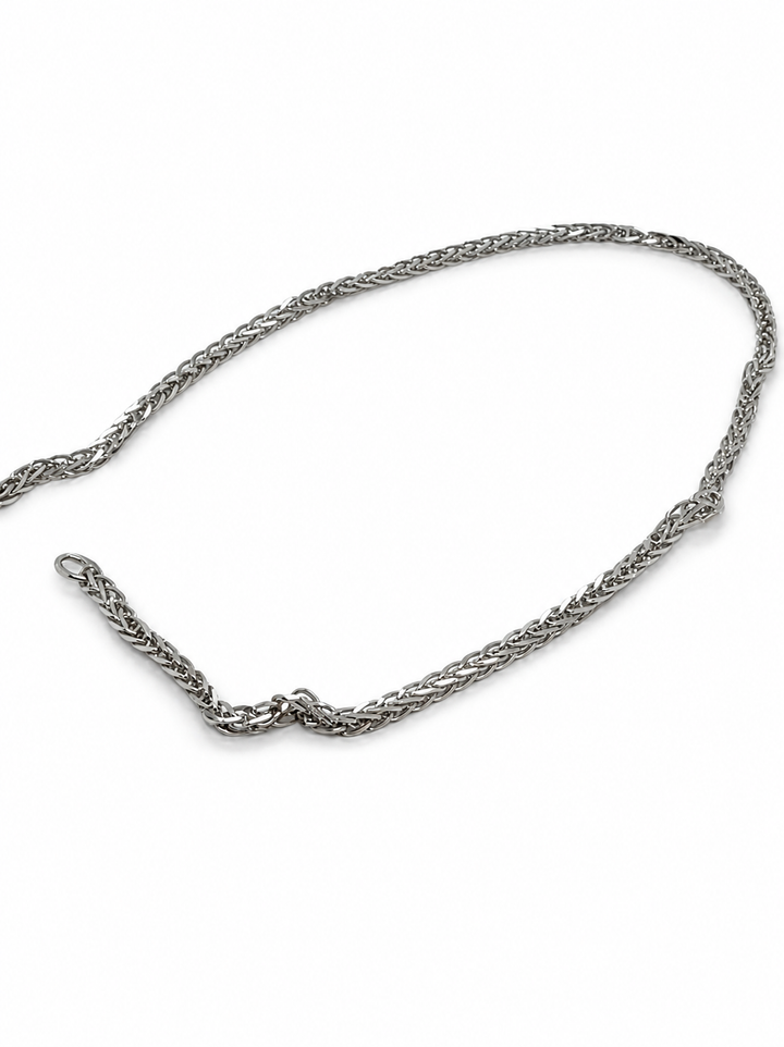14 kt gouden armband gediamanteerd 1.4 mm breed 19cm