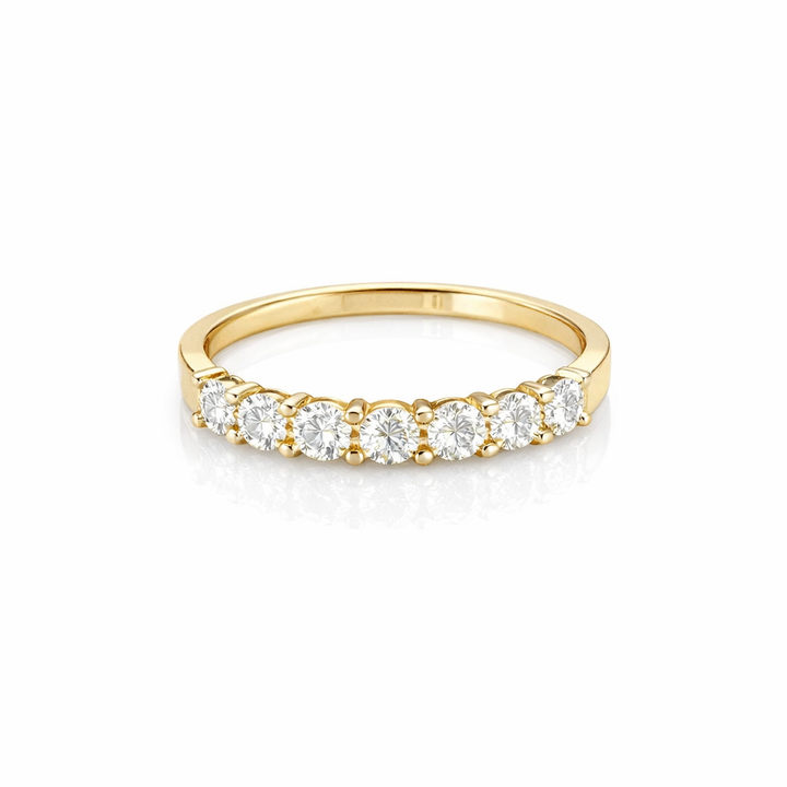 14 kt geel memoire ring ilusiezetting 0.24crt H/Si