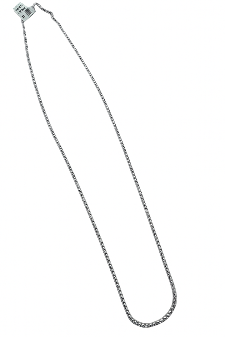 14 kt witgouden collier rond venetiaans 2.5 mm breed en 45 cm lang.