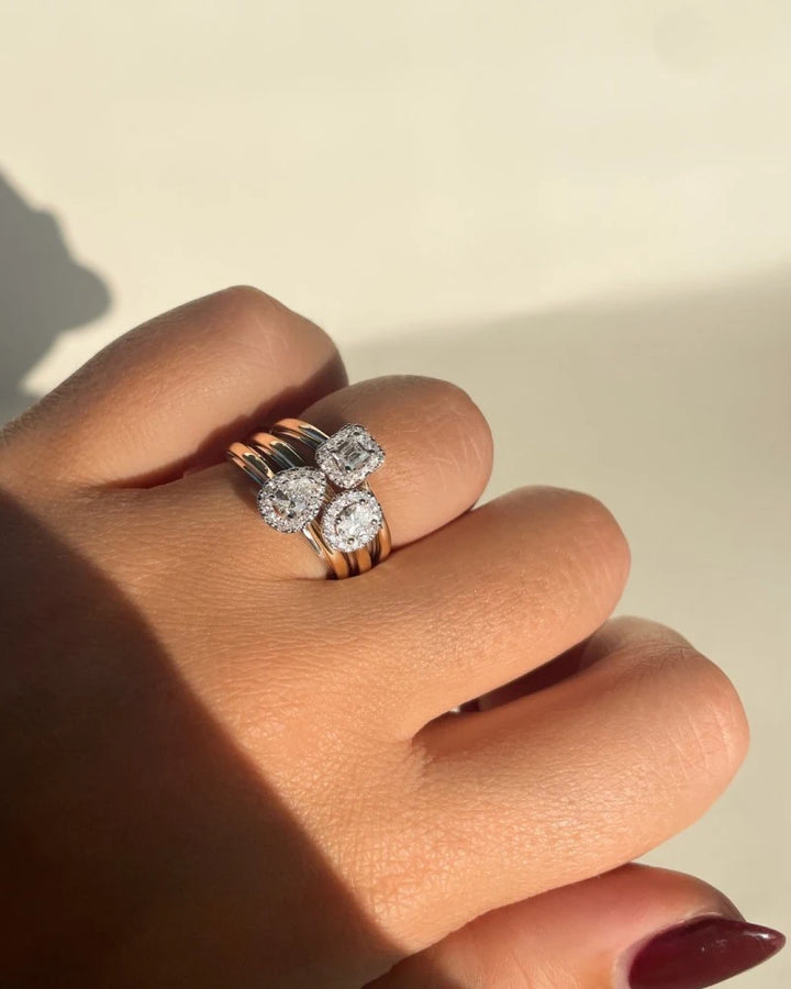 14 Kt ring bicolor briljant 0.32 crt RG417975