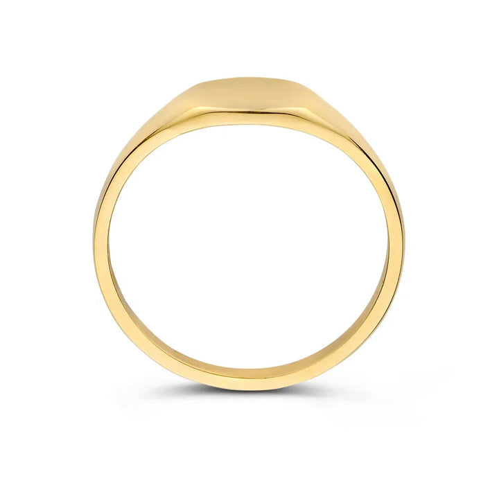 14 Karaat Geelgouden Dames Zegelring – RE108233-54 – Maat 54