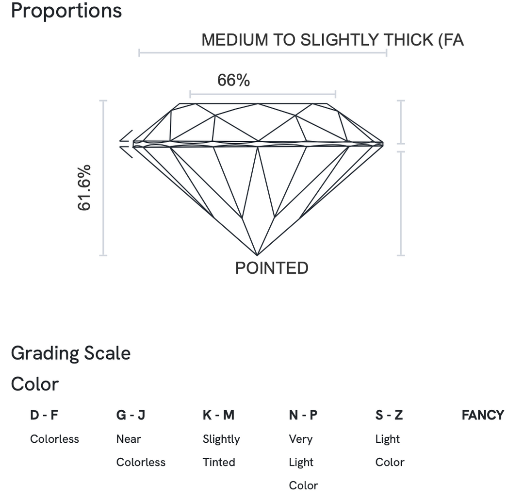 Lab Grown Ovaal 1.01ct D VS2 - EX VG None