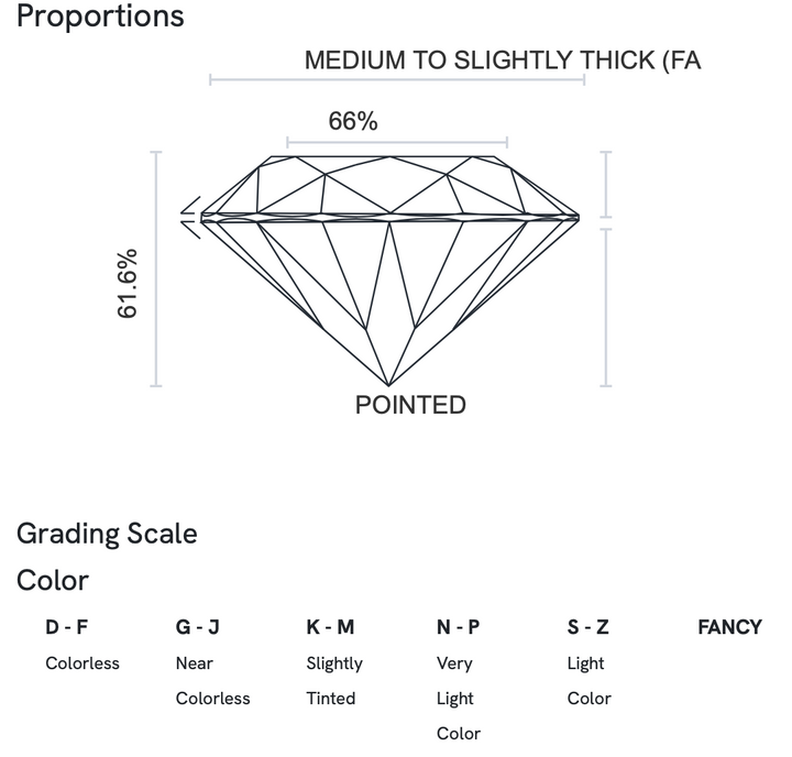 Lab Grown Ovaal 1.01ct D VS2 - EX VG None