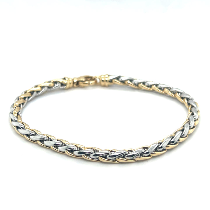 14 Karaat Gouden Armband – Massief Harpschakel 19,5 cm x 5 mm