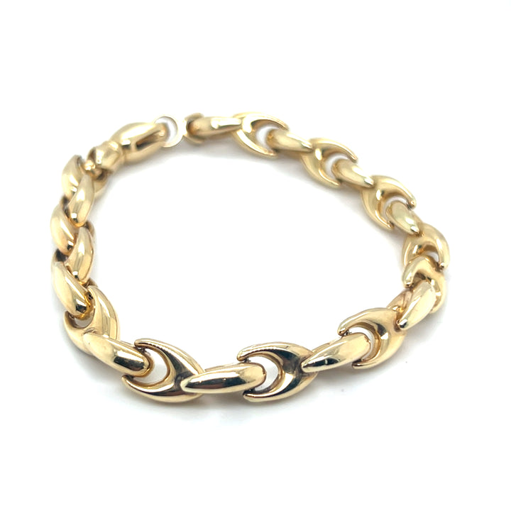 **14 Karaat Geelgouden Armband – VIJ 0368 20 cm x 7,7 mm**
