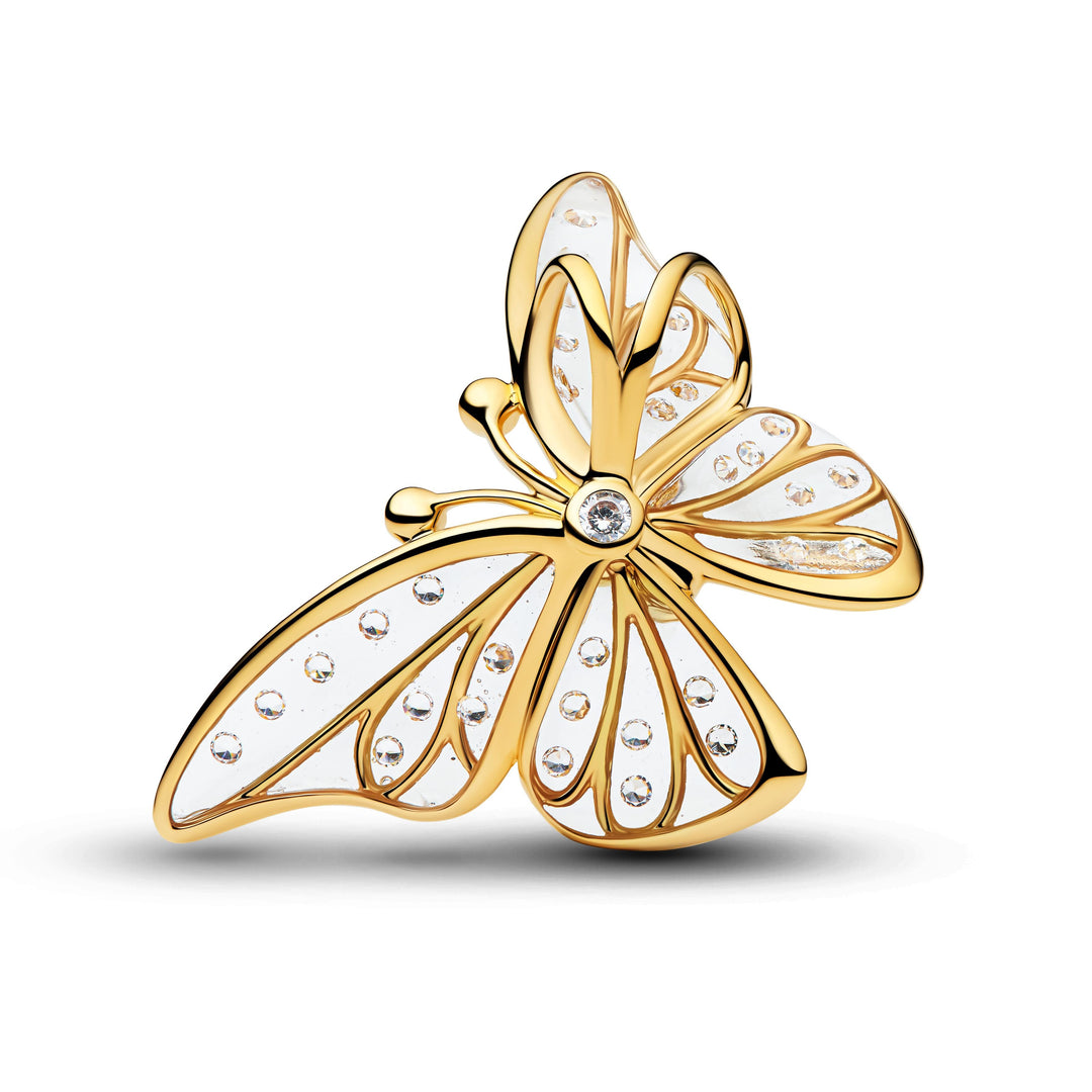 Pandora Butterfly Bedel 764487C01 – 14k Verguld met Zirkonia