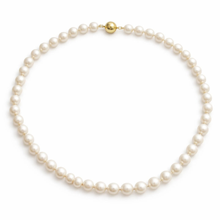 zoetwater parelcollier 14kt slot 6.5/ 6.8 mm 45 cm