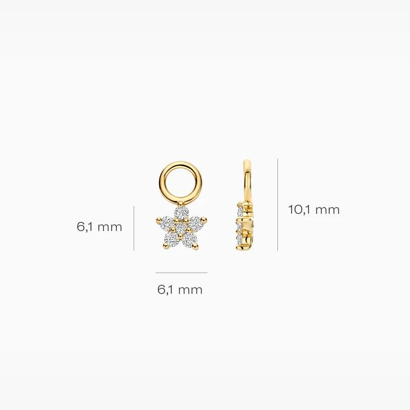 Blush Lab Diamonds Oorbedels LG9005Y  2x 0.125 ct