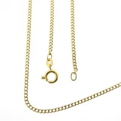 8 Karaat Geelgouden Gourmett Collier – 1,6 mm, 42 cm