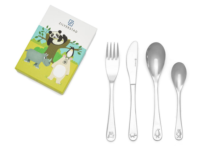 Kinderbestek Wildlife, 4-delig, rvs 4264070
