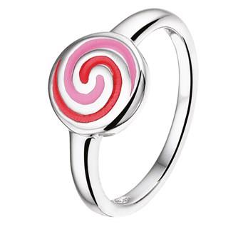 Zilveren Kinder Ring Rond met Emaille – 13.27719
