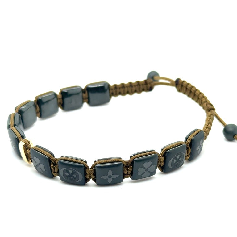 18 karaats Orotech Bracelet Ceramic Brown Diamond 0.05ct B15-52MYB