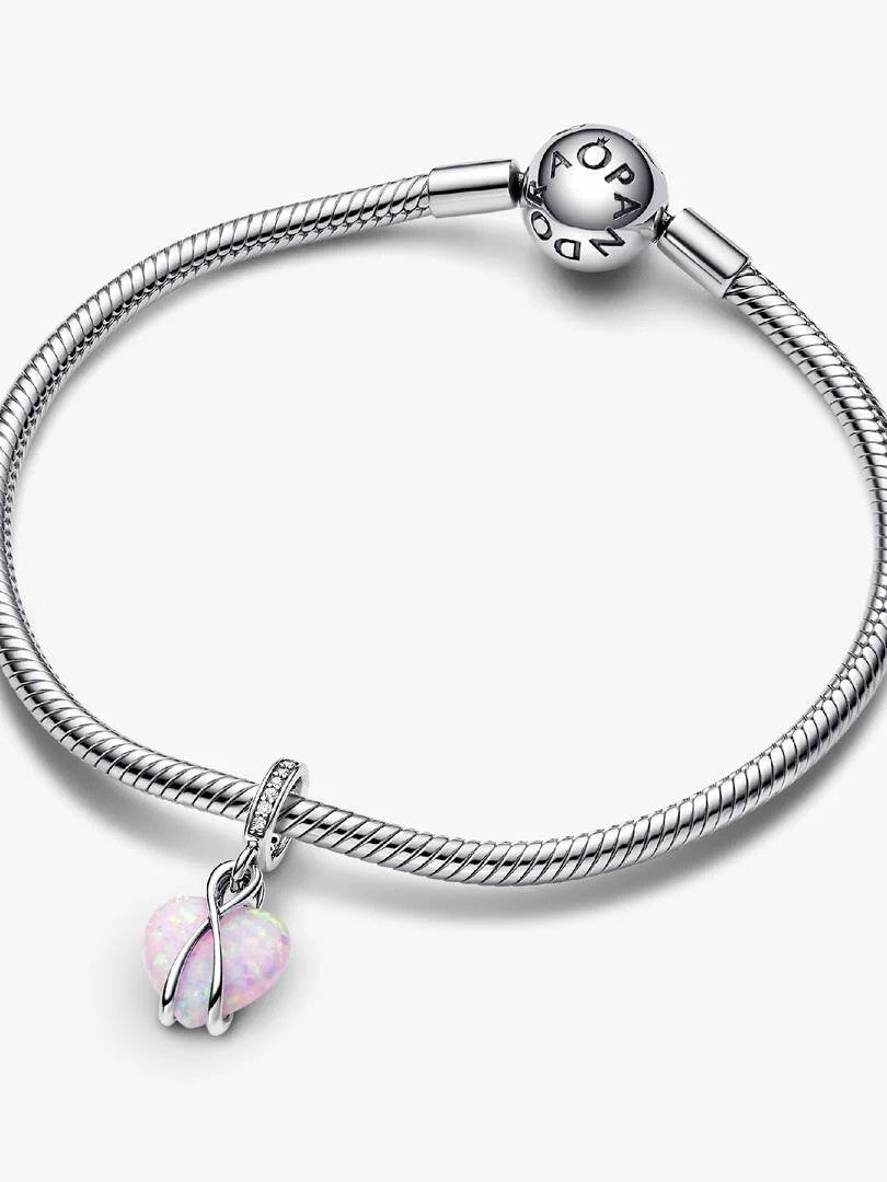 Pandora Mum Opalescent Heart Dangle Charm 793202C01