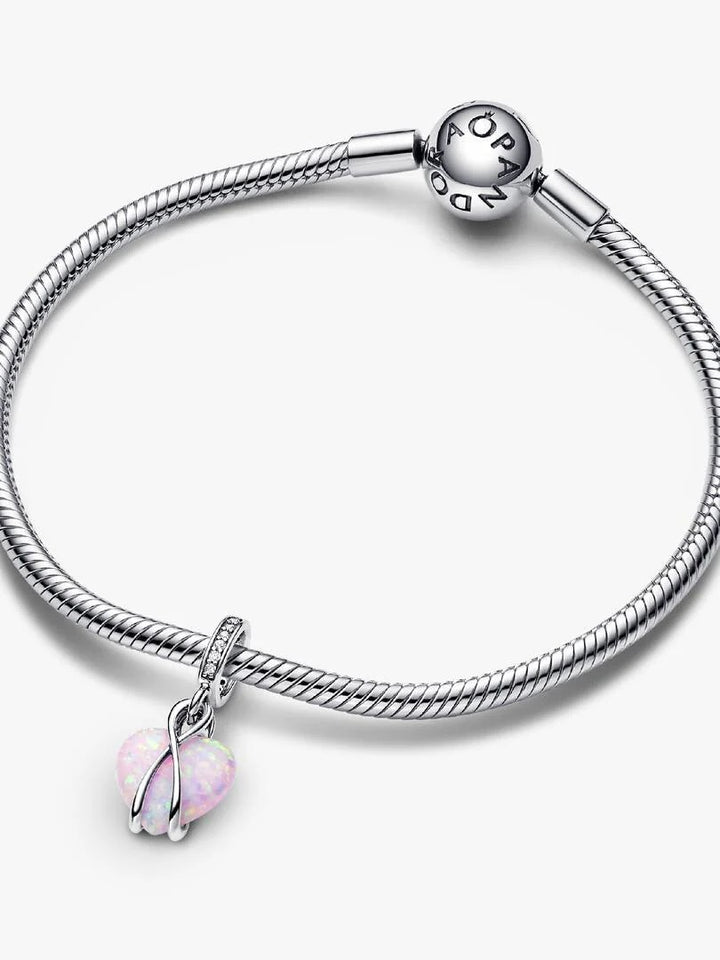 Pandora Mum Opalescent Heart Dangle Charm 793202C01