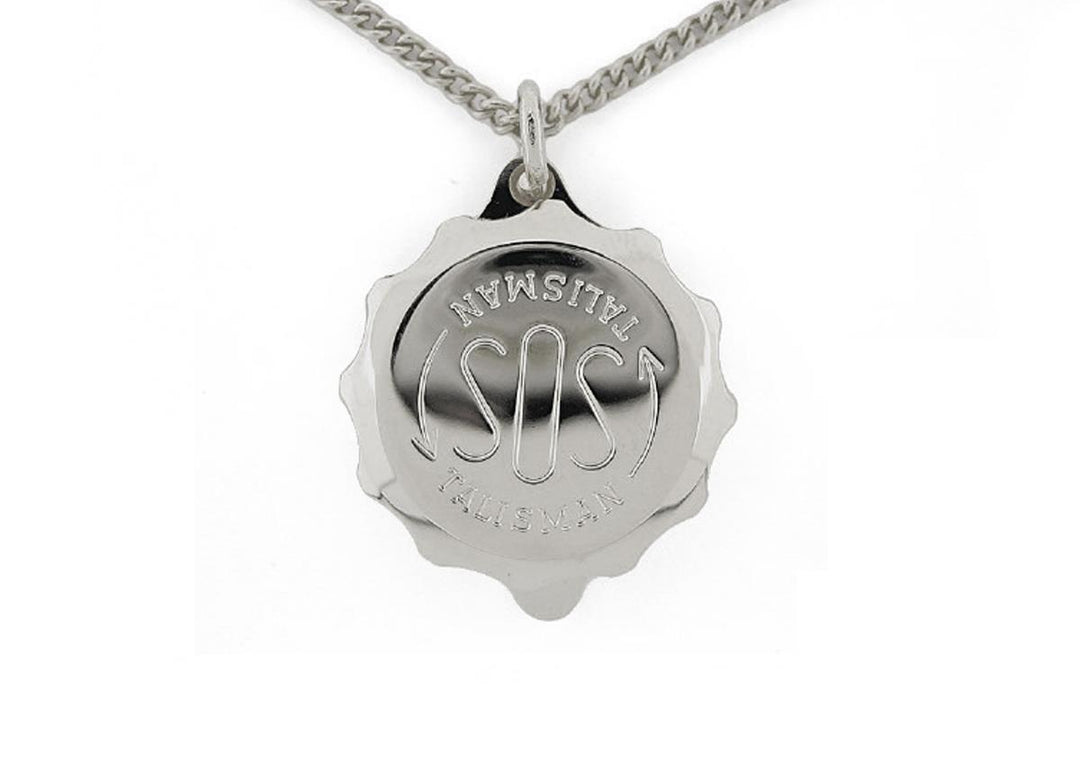 1 staal SOS armband met SOS draaidop incl certific