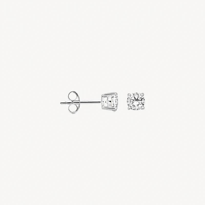 14k Blush Jewels witgouden oorknoppen 7127WZI met zirkonia