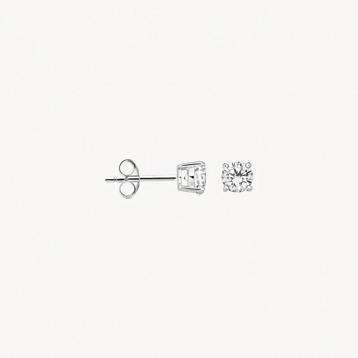 14k Blush Jewels witgouden oorknoppen 7127WZI met zirkonia