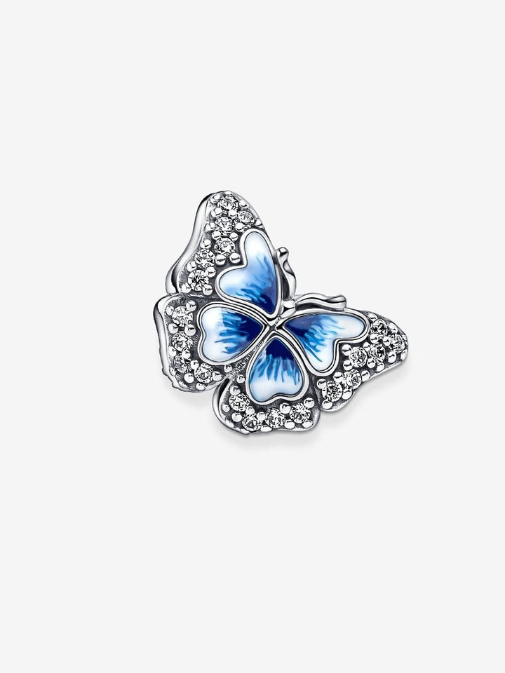 Blauwe Vlinder Sprankelende Bedel 790761C01