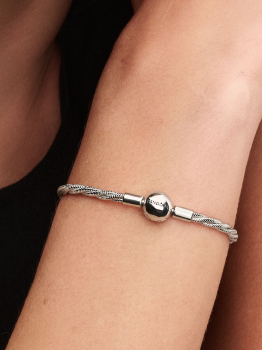 Round Pandora  Twisted Snake Chain 593757C00 19 cm
