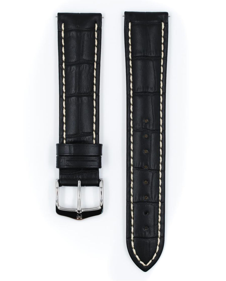 HIRSCH MODENA L BLACK CALF 22/20MM