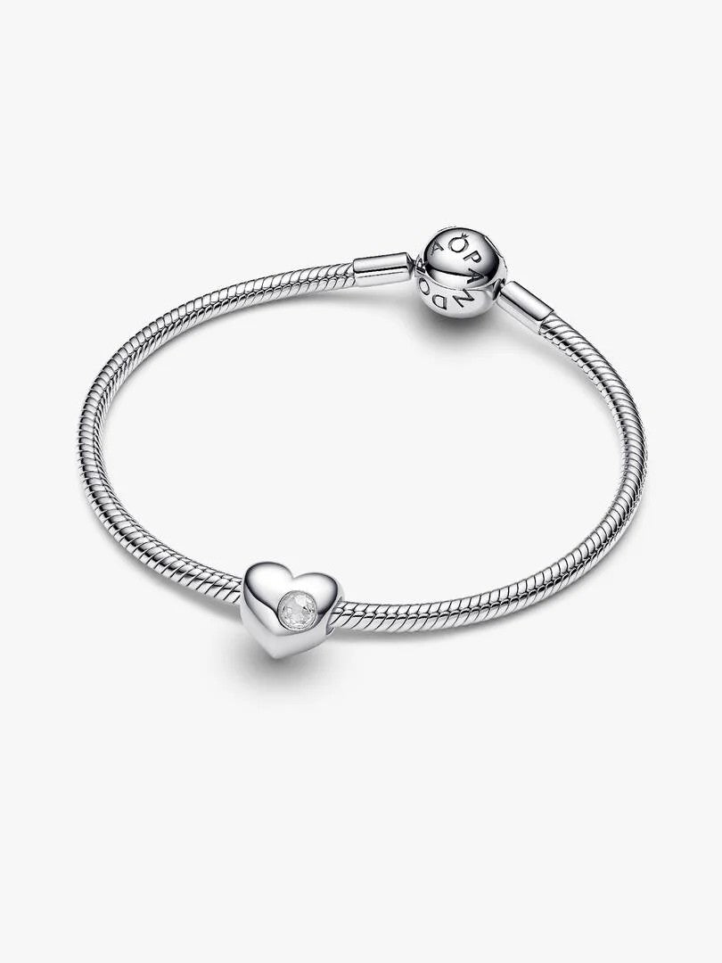 Pandora April Geboortesteen Hart Bedel 794161C04 – Sterling Zilver met Heldere Zirkonia