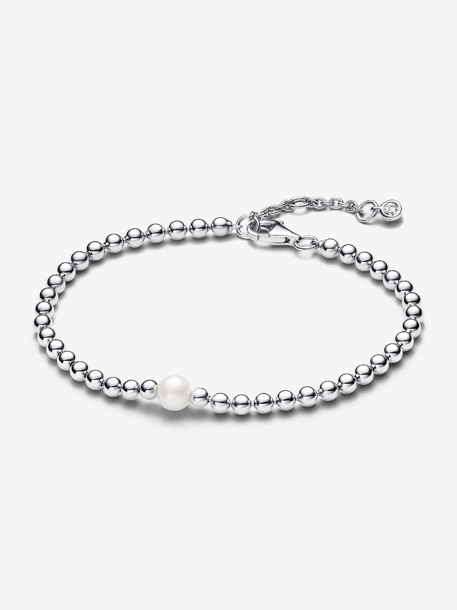 Pandora Behandelde Gecultiveerde Zoetwaterparel en Kralen Armband 593173C01-16
