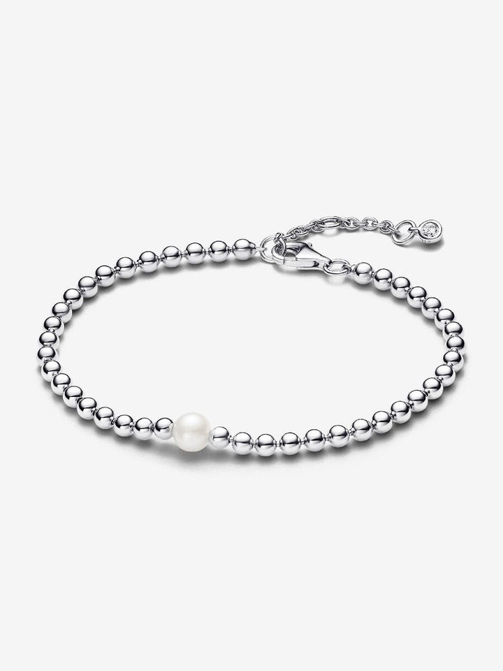 Pandora Behandelde Gecultiveerde Zoetwaterparel en Kralen Armband 593173C01-16