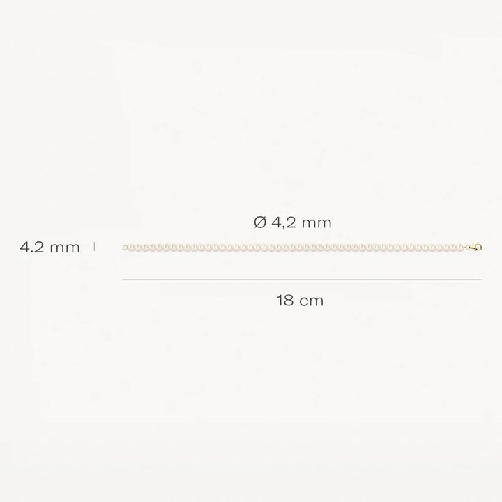 14k Blush Jewels Geelgouden armband 2253YPW met Parels