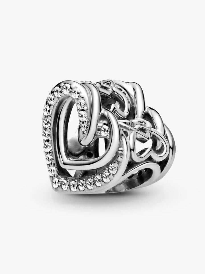 Pandora Sparkling Entwined Hearts Charm 799270C01