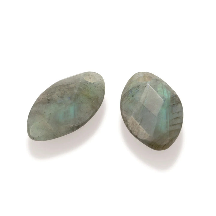 Earstones | Leaf - Rich Green Amazonite EAGEM57-FCLF-S