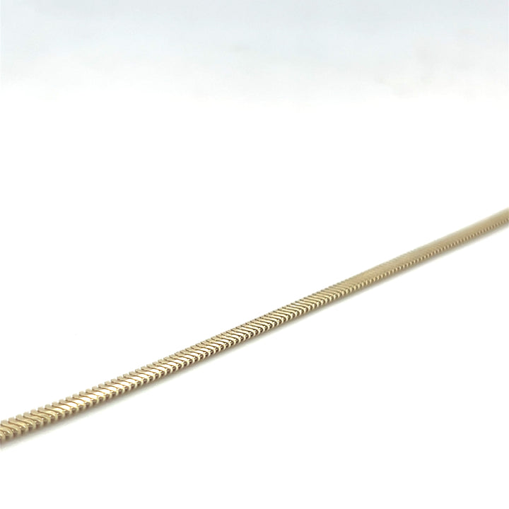 14 kt armband slang gewalst 3.5mm 19 cm
