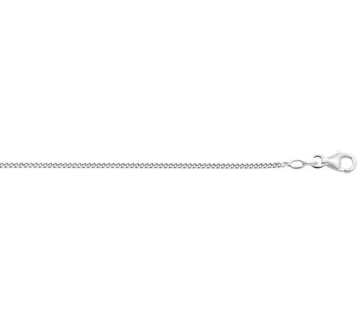 14 kt witgoud 1.3 mm 42 cm