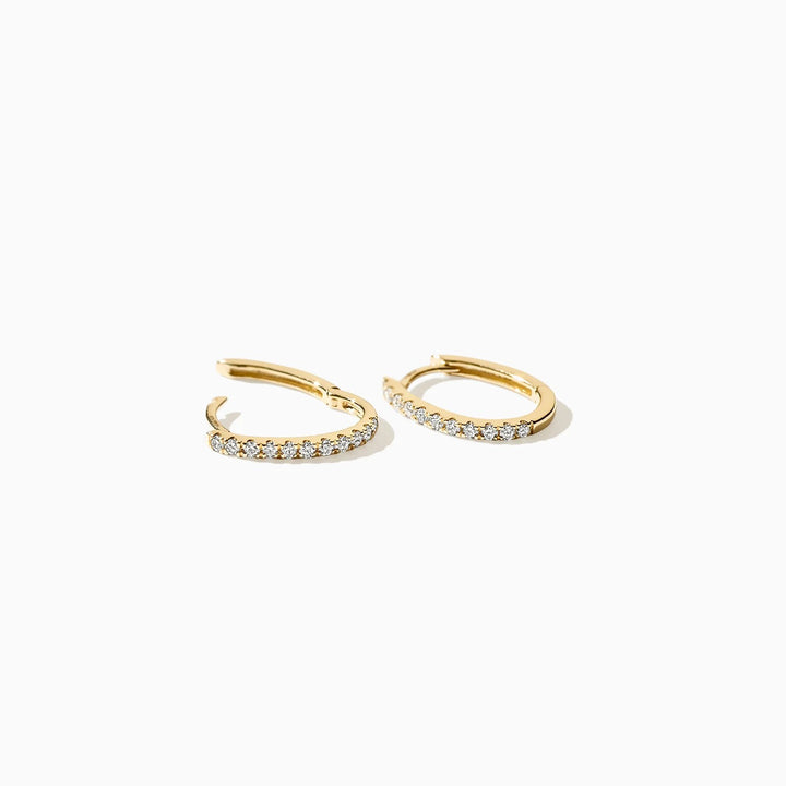 14 kt Lab diamonds oorringen LG7007Y