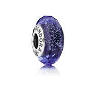 Pandora Moments 791646 - Bedel van blauw murano glas en zilver