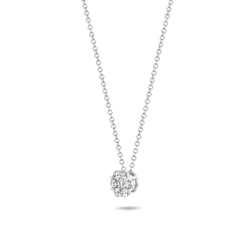 Collier 3603WDI - 14k Wit goud met Diamant